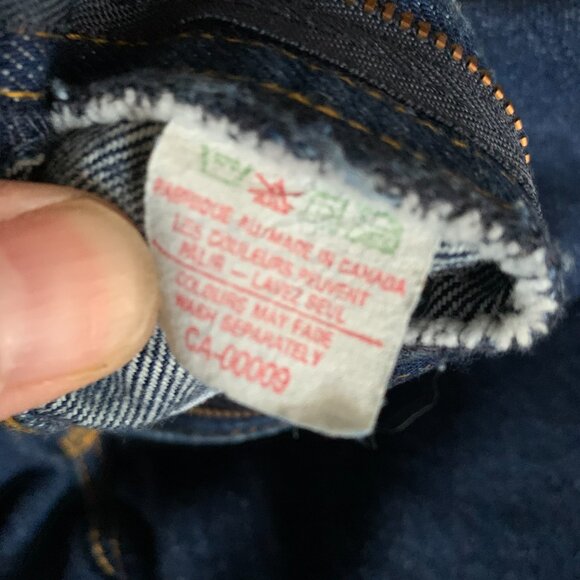 Vintage 80s 90s Lee Jeans Blue Straight Leg Workwear Western Dark Wash Denim - Picture 7 of 14